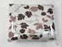 Colcha Malha Casal Queen 240x250 Estampa Folhas Marrom