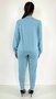 Conjunto Feminino Moletinho Milena Liso Azul Bebê