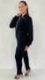 Conjunto Feminino Moletinho Milena Liso Preto