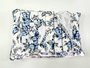 Jogo de Cama Malha Casal Queen 4pçs Estampa Floral Azul Claro