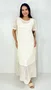 Vestido Feminino Bordado Off - White