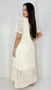 Vestido Feminino Bordado Off - White