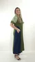 Vestido Loyva Marinho e Verde