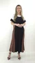 Vestido Loyva Marrom e Preto