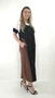 Vestido Loyva Marrom e Preto