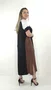 Vestido Loyva Marrom e Preto